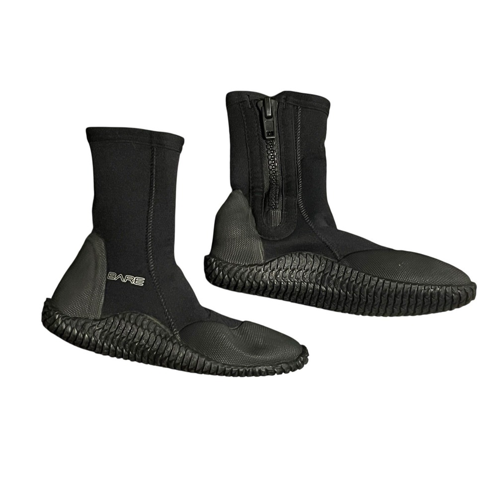 "Bare" Scuba Snorkeling Diving Boots New Size 6 Black Neoprene Non Slip Sole